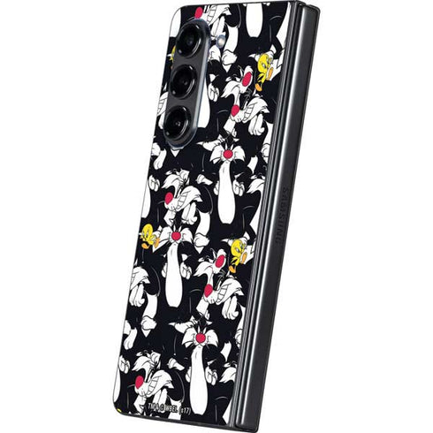 Looney Tunes Sylvester and Tweety Super Sized Galaxy Z Fold5 5G Skin